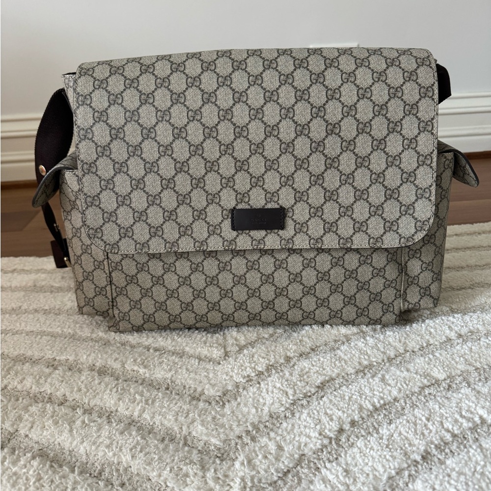 Gucci Supreme Monogram Diaper Bag